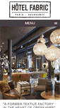 Mobile Screenshot of hotelfabric.com